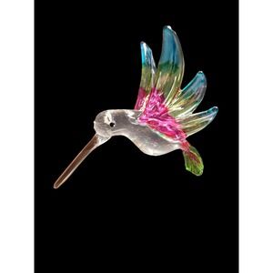 New! Blown Glass Hummingbird